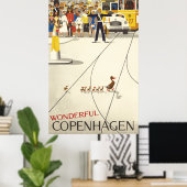 素晴らしいコペンハーゲンヴィンテージ旅行ポスター ポスター (ホームオフィス)