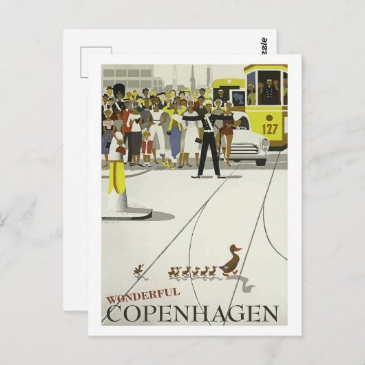 素晴らしいコペンハーゲン、文化の素晴らし街 ポストカード (正面/裏面)