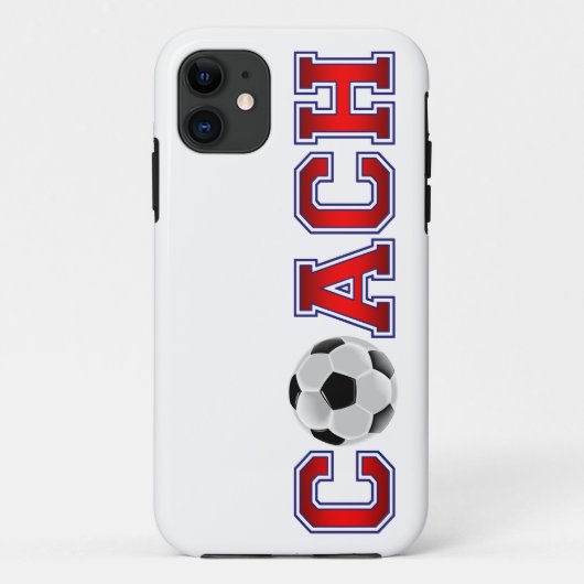 素晴らしいコーチのサッカーの記章のiPhone 5の場合 Case-Mate iPhoneケース (裏面)