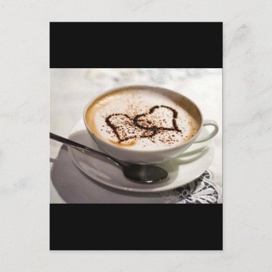素晴らしいコーヒーの写真 ポストカード (正面)