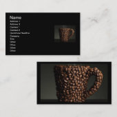 素晴らしいコーヒー写真3 名刺 (正面/裏面)