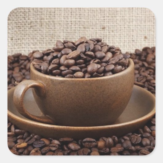 素晴らしいコーヒー スクエアシール (正面)