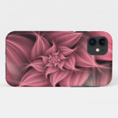 素晴らしいコーラルピンクの花のフラクタル Case-Mate iPhoneケース (裏面(横))