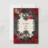 素晴らしいゴシックデザイン 出欠カード (裏面)