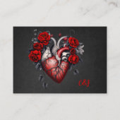 素晴らしいゴシックビクトリアンハート エンクロージャーカード (裏面)