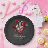 素晴らしいゴシックビクトリアンハート ペーパープレート (パーティー)
