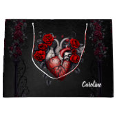 素晴らしいゴシックビクトリアンハート ラージペーパーバッグ (正面)