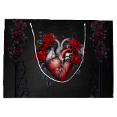 素晴らしいゴシックビクトリアンハート ラージペーパーバッグ (裏面)