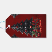素晴らしいゴシック様式のクリスマスツリー ギフトタグ (裏面横)