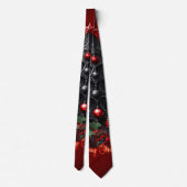 素晴らしいゴシック様式のクリスマスツリー ネクタイ (裏面)