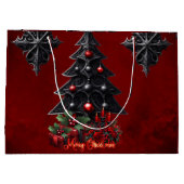 素晴らしいゴシック様式のクリスマスツリー ラージペーパーバッグ (裏面)