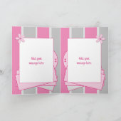 素晴らしいゴド娘の誕生日はピンクを願う カード (内部)