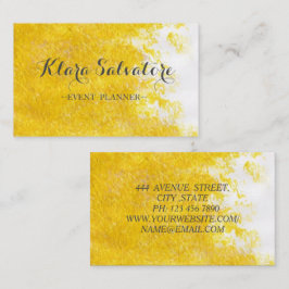 素晴らしいゴージャスパーフェクトの素晴らしい黄色 名刺