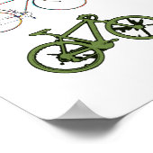 素晴らしいサイクリングインスパイア装飾 ポスター (角)