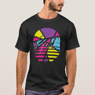 素晴らしいサイケデリックデザインI Love The 80's Tシャツ
