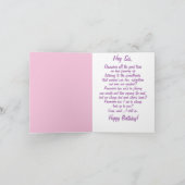 素晴らしいシスターアフリカンアメリカンハッピーバースデーカ カード (内部)