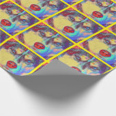 素晴らしいシベリアンハスキーの誕生日の包装紙 ラッピングペーパー (角)