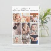 素晴らしいシンプルタイム数々のベビー誕生 案内状 (スタンド正面)