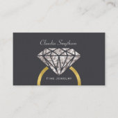 素晴らしいジュエリーの名刺の婚約指輪 名刺 (正面)