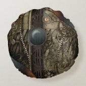 素晴らしいスエレガントテームパンクデザイン ラウンドクッション (裏面)