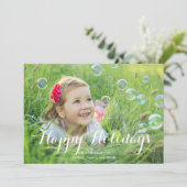 素晴らしいスクリプトホリディフォトカード シーズンカード (スタンド正面)