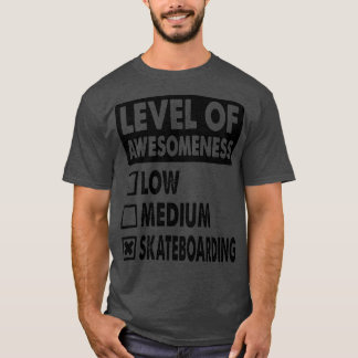 素晴らしいスケートボーおもしろいディングと可愛いgのレベル tシャツ