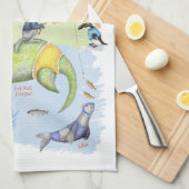 素晴らしいスコットランドのビーストティータオル キッチンタオル (四つ折り)