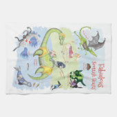 素晴らしいスコットランドのビーストティータオル キッチンタオル (横)