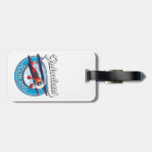 素晴らしいスコットランドのレトロスタイル旅行パッチ ラゲッジタグ (裏面横)