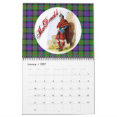素晴らしいスコットランドの一族 カレンダー (1月 2027)