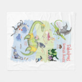 素晴らしいスコティッシュビーストキッズフリースブランケット フリースブランケット (正面(横))