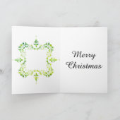 素晴らしいスタイリッシュグランドクリスマスカード シーズンカード (内部)