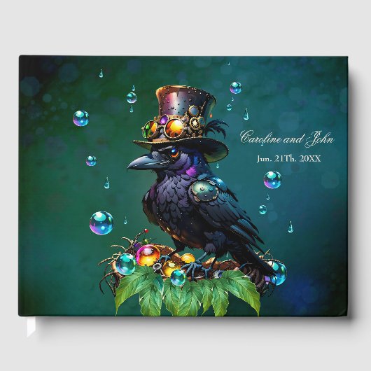 素晴らしいスチームパンクのカラス ゲストブック (正面)