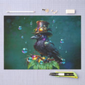 素晴らしいスチームパンクのカラス 薄葉紙 (クラフト)