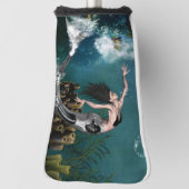 素晴らしいスチームパンクの人魚 ゴルフヘッドカバー (回転90)