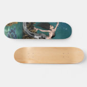 素晴らしいスチームパンクの人魚 スケートボード (横)