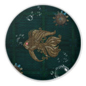 素晴らしいスチームパンクの魚。 セラミックノブ (正面)