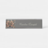 素晴らしいスチームパンクデザイン デスクネームプレート (正面)