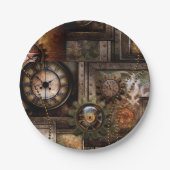 素晴らしいスチームパンクデザイン ペーパープレート (正面)