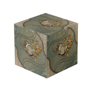 素晴らしいスチームパンク時計 フォトキューブ