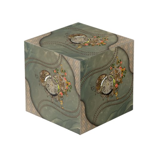 素晴らしいスチームパンク時計 フォトキューブ (正面アングル)