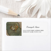 素晴らしいスチームパンク時計 ラベル (インサイチュ)