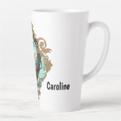 素晴らしいスチームパンク海時計 カフェラテマグ (右)