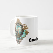 素晴らしいスチームパンク海時計 コーヒーマグカップ (正面左)