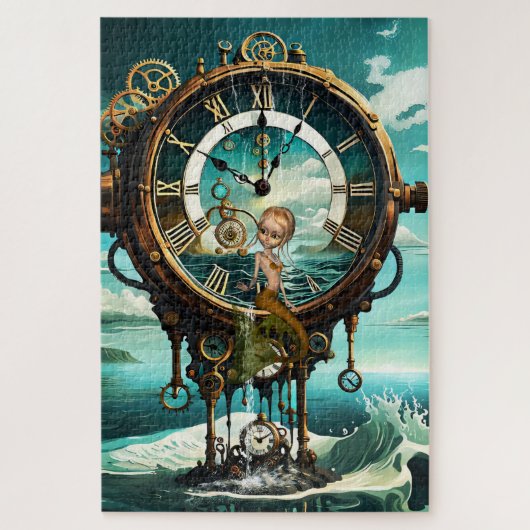 素晴らしいスチームパンク海時計 ジグソーパズル (縦)