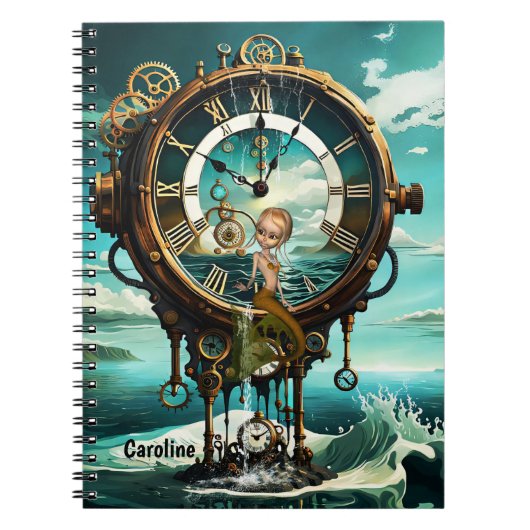 素晴らしいスチームパンク海時計 ノートブック (正面)