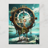 素晴らしいスチームパンク海時計 ポストカード (正面)