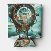 素晴らしいスチームパンク海時計 缶クーラー (正面)