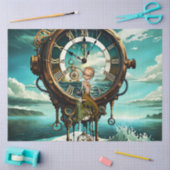 素晴らしいスチームパンク海時計 薄葉紙 (クラフト)