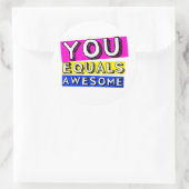 素晴らしいステッカーに匹敵します ラウンドシール (バッグ)